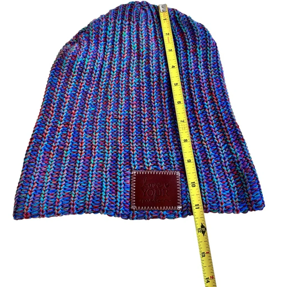 Love Your Melon Knit Beanie Purple Speckled Knit Hat